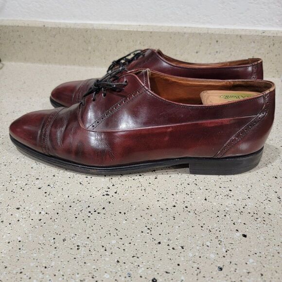 Bostonian Mens 11W Oxford Dress Shoes First Flex 20352 All Leather Lace Up main image 9